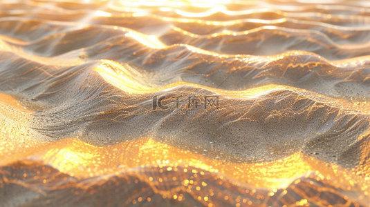 沙粒背景图片_沙滩沙粒夕阳合成创意素材背景