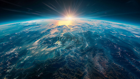 合成地球背景图片_太空地球板块合成创意素材背景