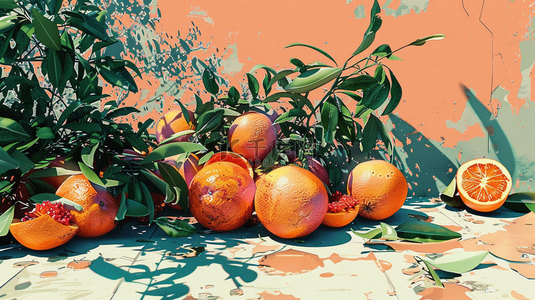 澳洲杏子背景图片_杏树杏子朴素合成创意素材背景