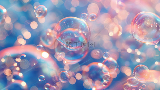 彩色泡泡背景图片_彩色泡泡透明合成创意素材背景