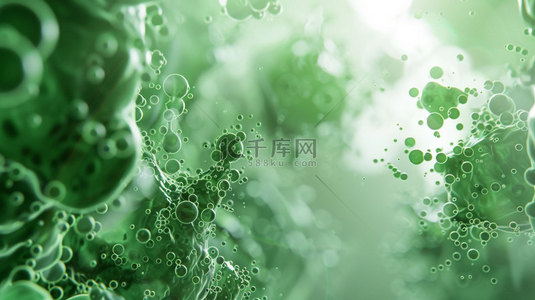 绿色充电免抠背景图片_绿色细菌特写合成创意素材背景
