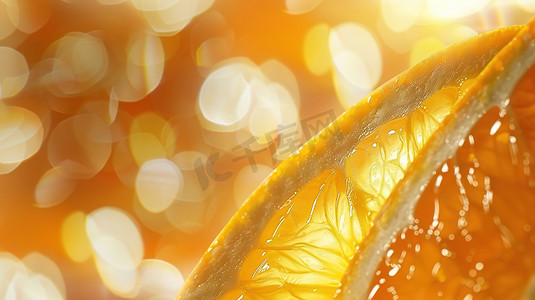 酸甜摄影照片_夏日香橙果汁切片图片
