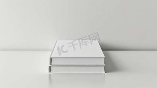 桌子上的书本纯白阳光高清摄影图