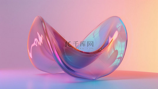 水状玻璃形状合成创意素材背景