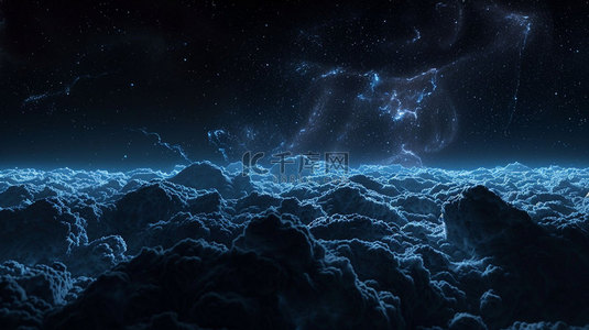 大气云层繁星合成创意素材背景