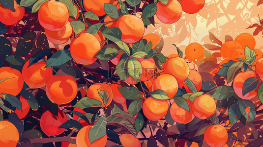 杏树背景图片_杏树杏子朴素合成创意素材背景
