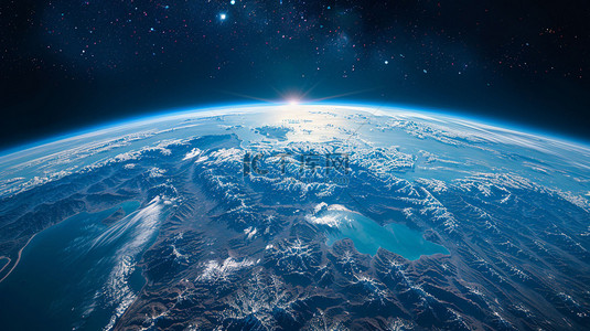 合成地球背景图片_太空地球板块合成创意素材背景
