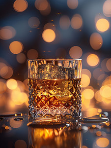 威士忌酒杯酒水饮料摄影配图