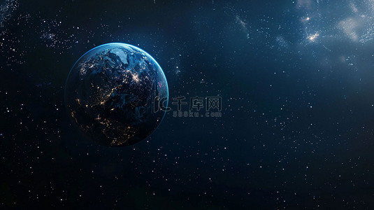 合成地球背景图片_地球太空宇宙合成创意素材背景