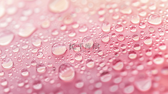 粉色平面水滴水珠的背景