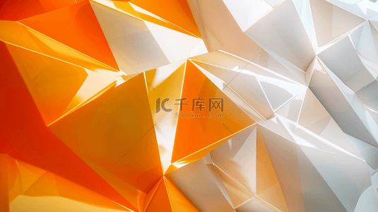 几何图形设计背景图片_白橘色质感纹理几何图形商务的背景