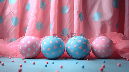 粉色缤纷背景图片_清新唯美卡通圆形气球的背景