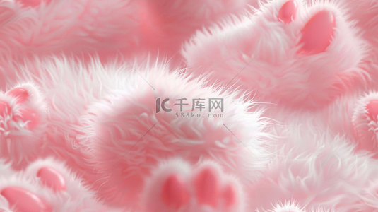 露爪子的猫背景图片_爪子肉垫粉色合成创意素材背景