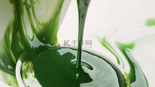 倾倒的酒杯背景图片_绿色液体倾倒合成创意素材背景