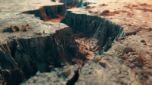 土地岩浆裂缝合成创意素材背景