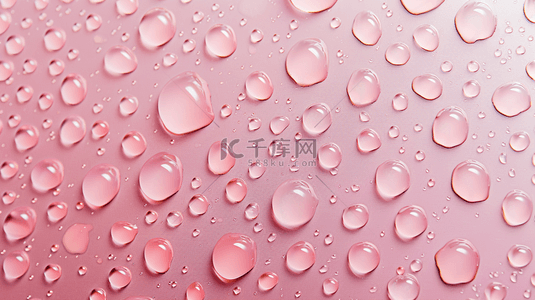 平铺背景图片_粉色平面水滴水珠的背景