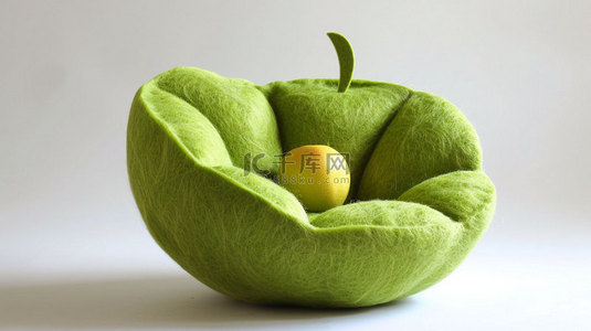 合成水果背景图片_针织水果沙发合成创意素材背景
