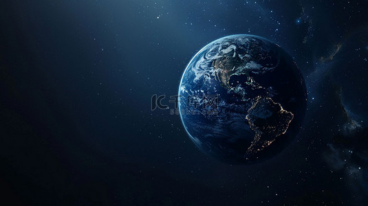 合成地球背景图片_地球太空宇宙合成创意素材背景