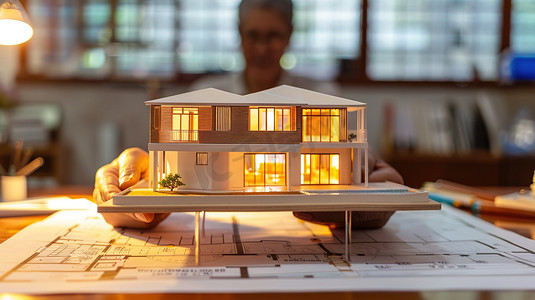 制作现代化别墅模型图片