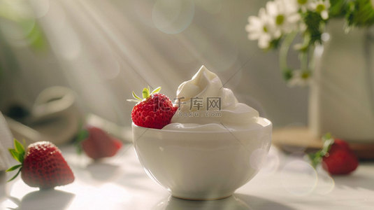水果背景图片_水果冰淇淋美味合成创意素材背景