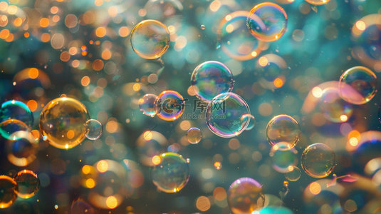 透明泡泡背景图片_彩色泡泡透明合成创意素材背景
