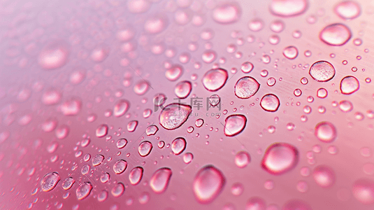 粉色平面水滴水珠的背景