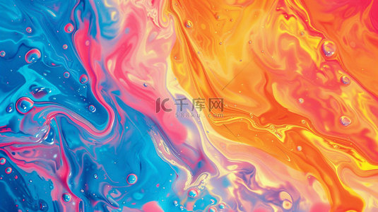 洗衣液液体背景图片_液体彩色混合合成创意素材背景
