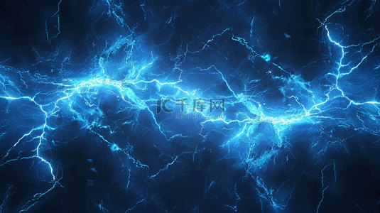 闪电分隔背景图片_蓝色闪电线条合成创意素材背景