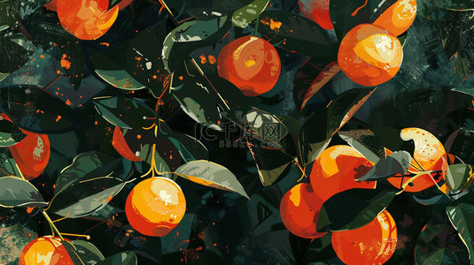 杏树杏子朴素合成创意素材背景