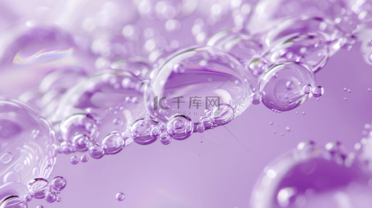 紫色气泡背景背景图片_紫色气泡泡沫晶莹剔透的背景