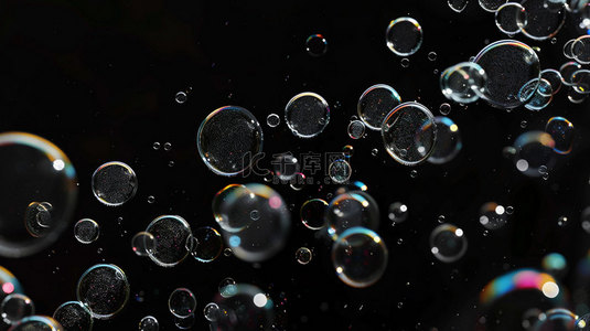 水泡分散光滑合成创意素材背景
