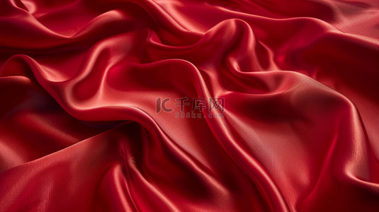 红色褶皱质感合成创意素材背景