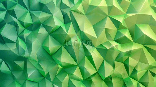 绿色折纸纹理艺术风格的商务背景