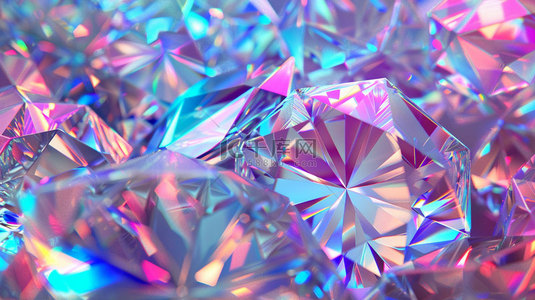 透亮的钻石背景图片_钻石炫彩璀璨合成创意素材背景