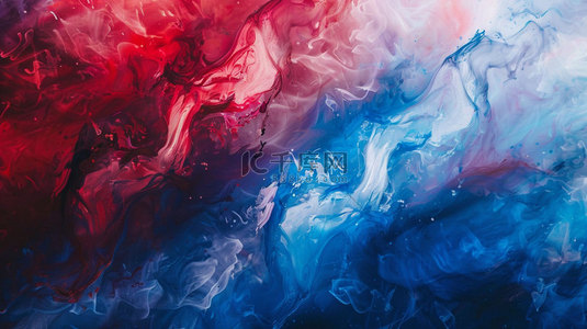 红蓝抽象背景图片_抽象红蓝混合合成创意素材背景