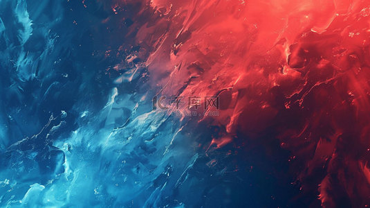 蓝红背景背景图片_抽象红蓝混合合成创意素材背景
