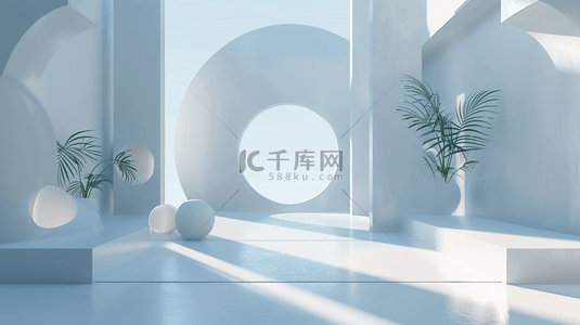 创意发明家背景图片_室内家居光线合成创意素材背景