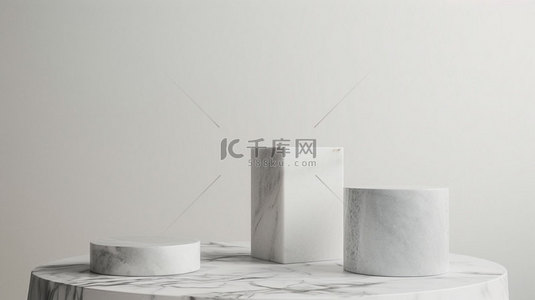 白兔瓷砖背景图片_展台瓷砖堆叠合成创意素材背景