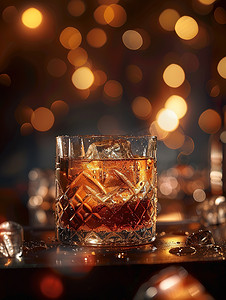 威士忌酒杯酒水饮料摄影图