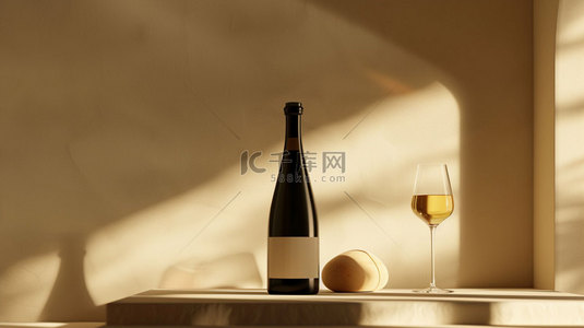 倾倒的酒杯背景图片_酒杯香槟优雅合成创意素材背景