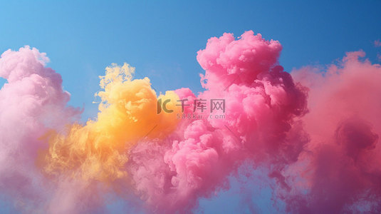 粉末彩色背景图片_彩色烟雾粉末合成创意素材背景