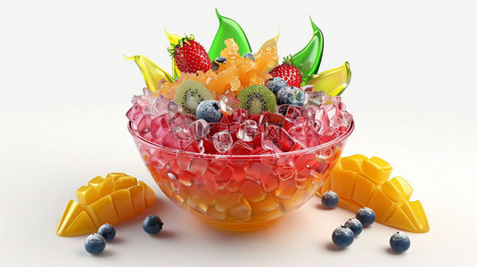 素材水果背景图片_水果盛宴美味合成创意素材背景