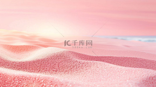 合成沙滩背景图片_沙滩沙粒粉色合成创意素材背景