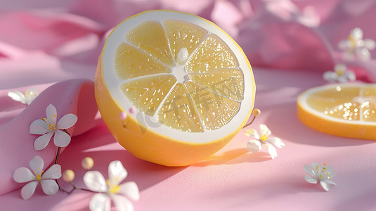 场景花朵摄影照片_柠檬粉色花朵的摄影图片