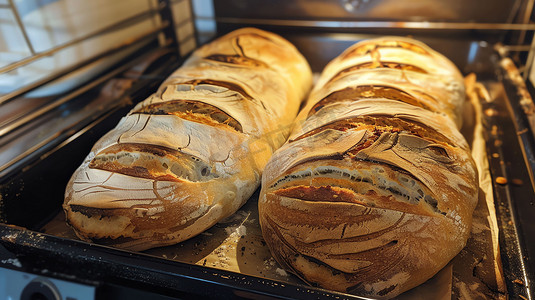 烘焙面包可口食物摄影照片
