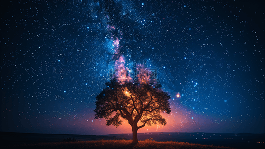 海边夜空背景图片_海边蓝色夜空的星光闪闪的天河背景