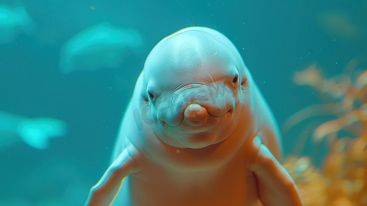 深海动物鲸鱼的摄影摄影图