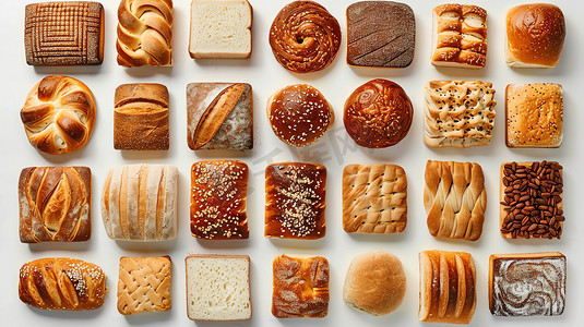 面包饼干烘焙零食摄影照片