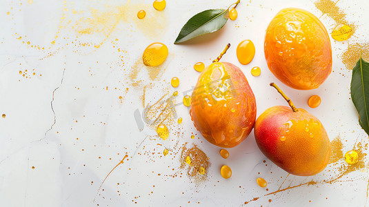 美味芒果多汁水果摄影照片