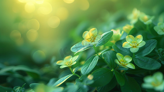 夏日里草丛中的小雏菊图片